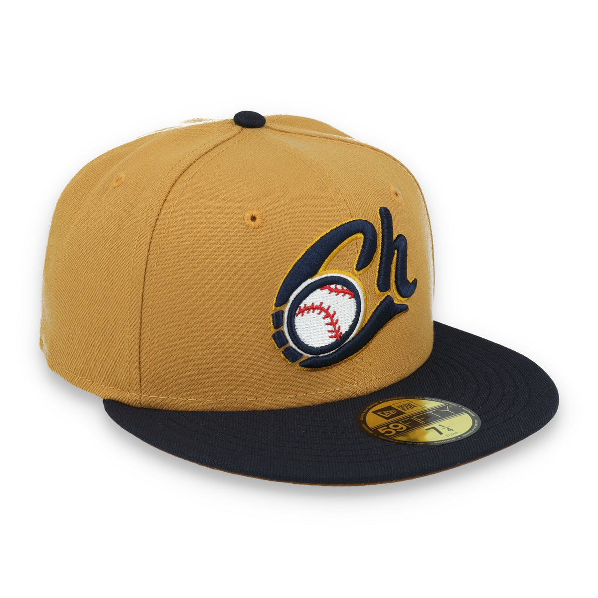 New Era Charros De Jalisco LMP 59FIFTY Fitted Hat-Brown/Navy product image 1, provided for visual reference and product