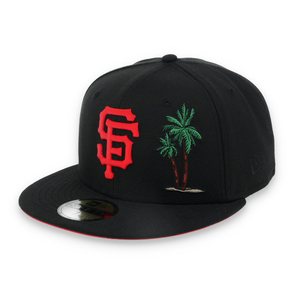 New Era San Francisco Giants Palm Tree 59FIFTY Fitted Hat-Black product image 2, provided for visual reference and product