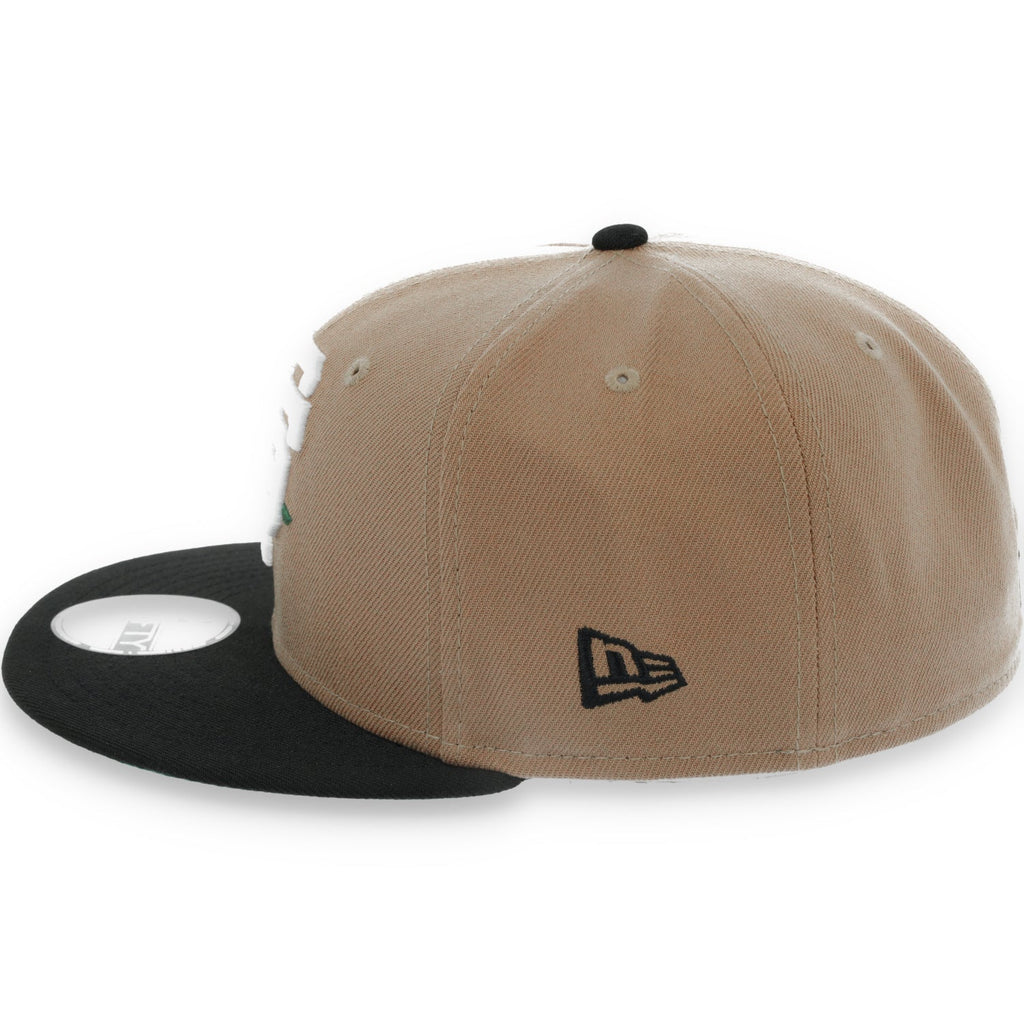 New Era San Francisco Giants Rose 1989 Battle Of The Bay Side patch 59FIFTY Fitted Hat-Khaki product image 4, provided for