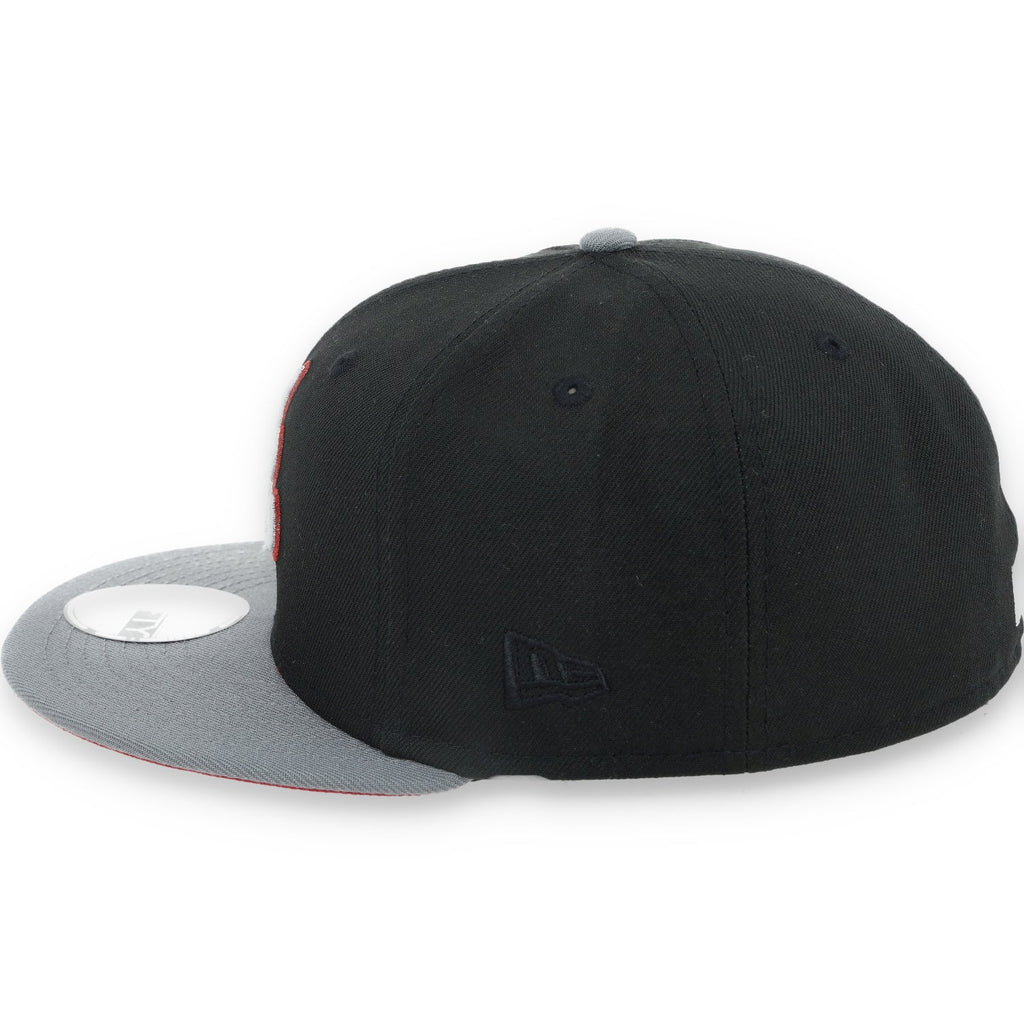 New Era Atlanta Braves 150th Anniversary Series Side Patch Metallic 59FIFTY Fitted Hat- Black/Grey/Red product image 5,