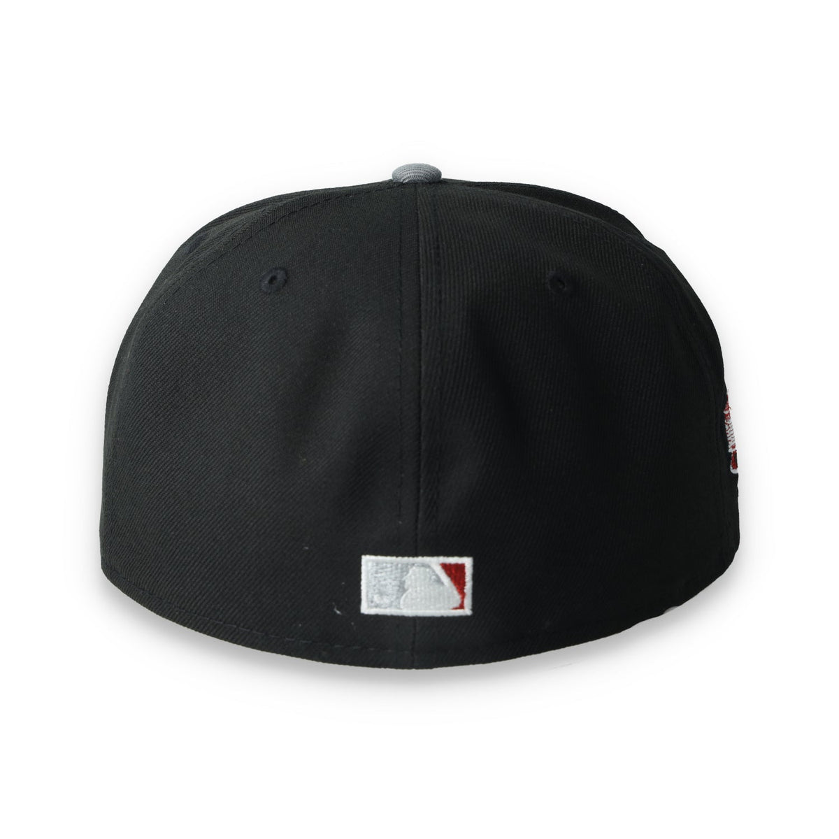 New Era New York Yankees 100th Anniversary Series Side Patch Metallic 59FIFTY Fitted Hat- Black/Grey/Red product image 5,