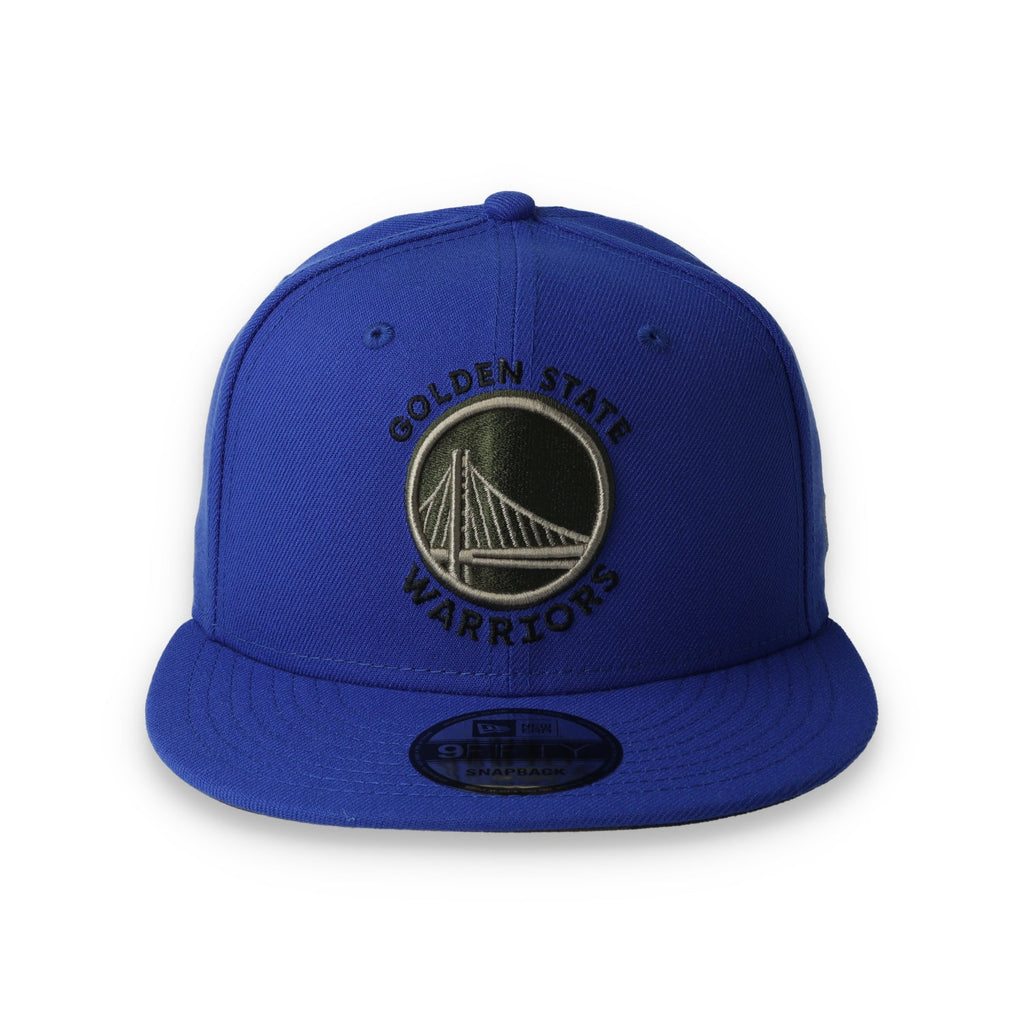 New Era Golden State Warriors Wood Camo 9Fifty Snapback Hat product image 2, provided for visual reference and product