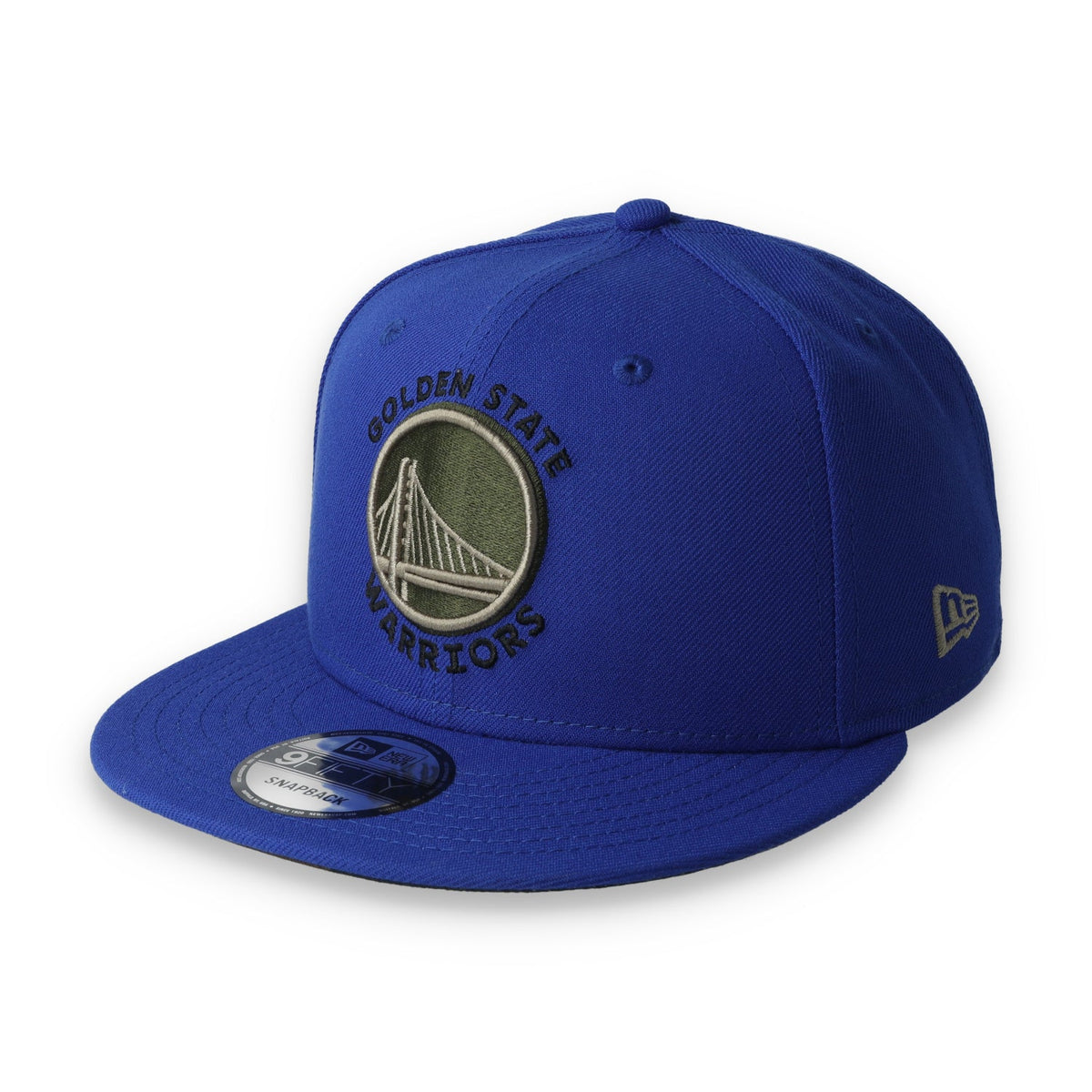 New Era Golden State Warriors Wood Camo 9Fifty Snapback Hat product image 3, provided for visual reference and product