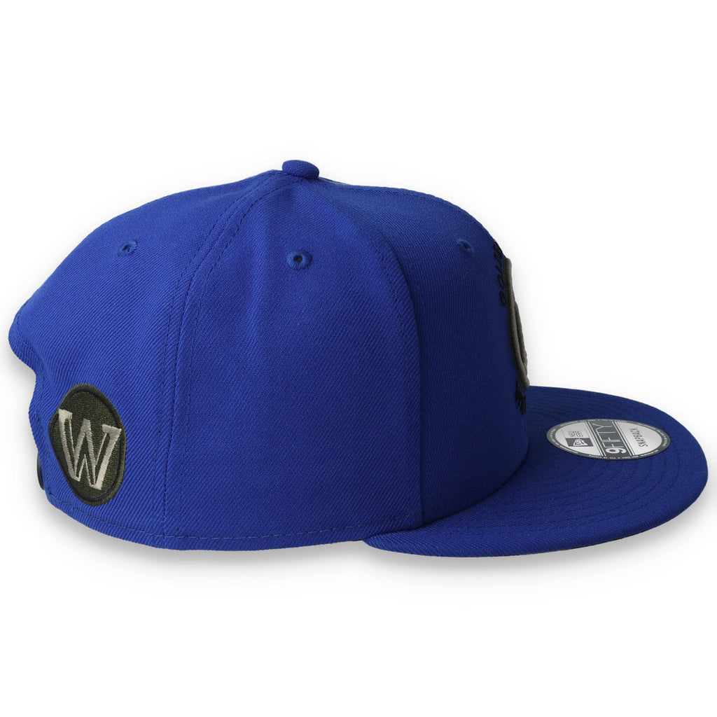 New Era Golden State Warriors Wood Camo 9Fifty Snapback Hat product image 6, provided for visual reference and product