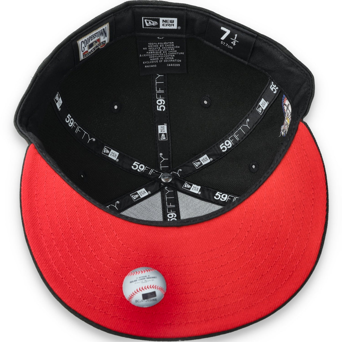 New Era St. Louis Cardinals 2006 World Series Side Patch 59FIFTY Fitted Hat-Metallic Grey/Black product image 7, provided