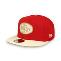 New Era San Francisco 49Ers "70 Years" Side Patch 59Fiftyfitted - Red/Cream product image 1, provided for visual reference