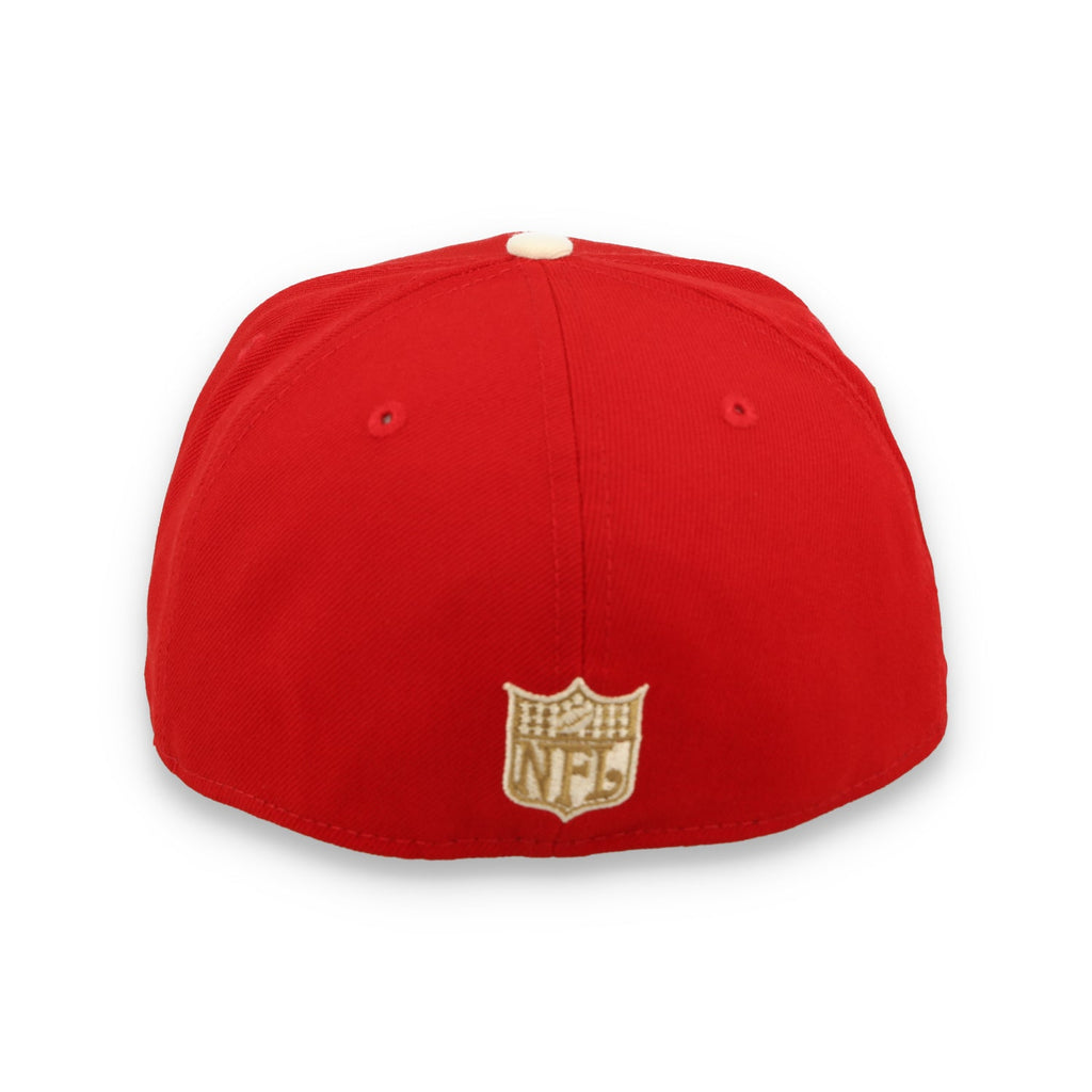 New Era San Francisco 49Ers "70 Years" Side Patch 59Fiftyfitted - Red/Cream product image 6, provided for visual reference