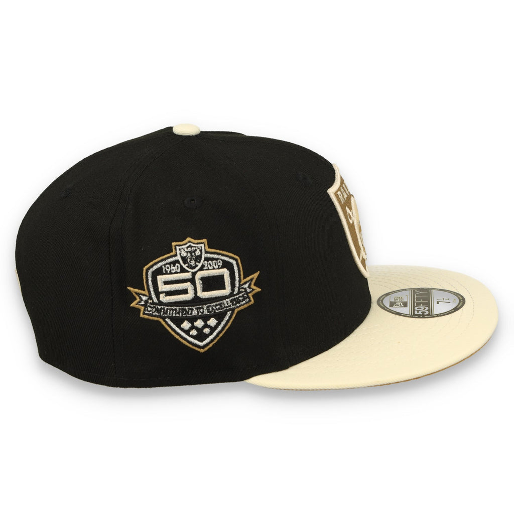 New Era Las Vegas Raiders "50 Years" Side Patch 59Fiftyfitted - Red/Cream product image 4, provided for visual reference and