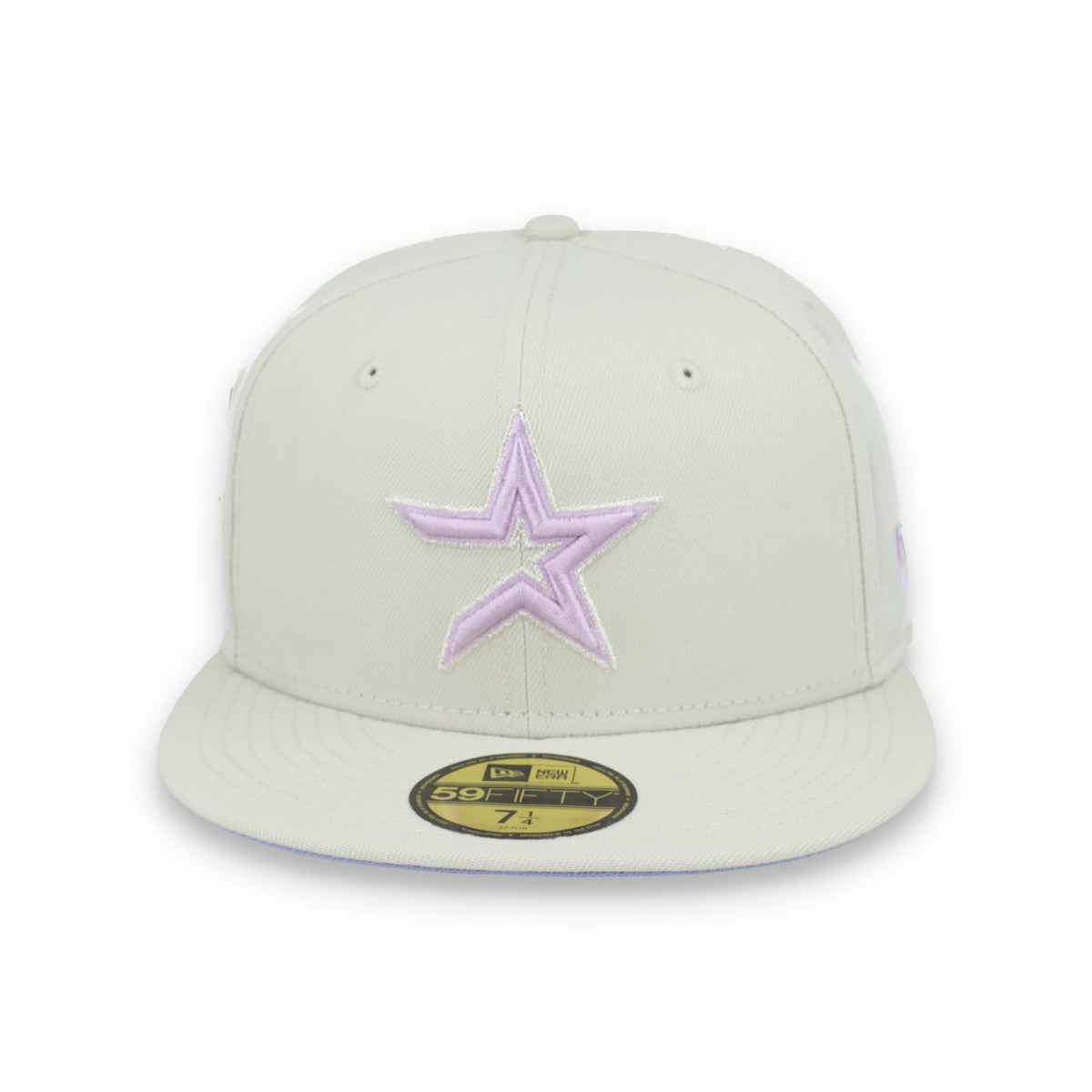 New Era Houston Astros Floral Side Patch 59FIFTY Fitted Hat-Stone/Lavender product image 2, provided for visual reference
