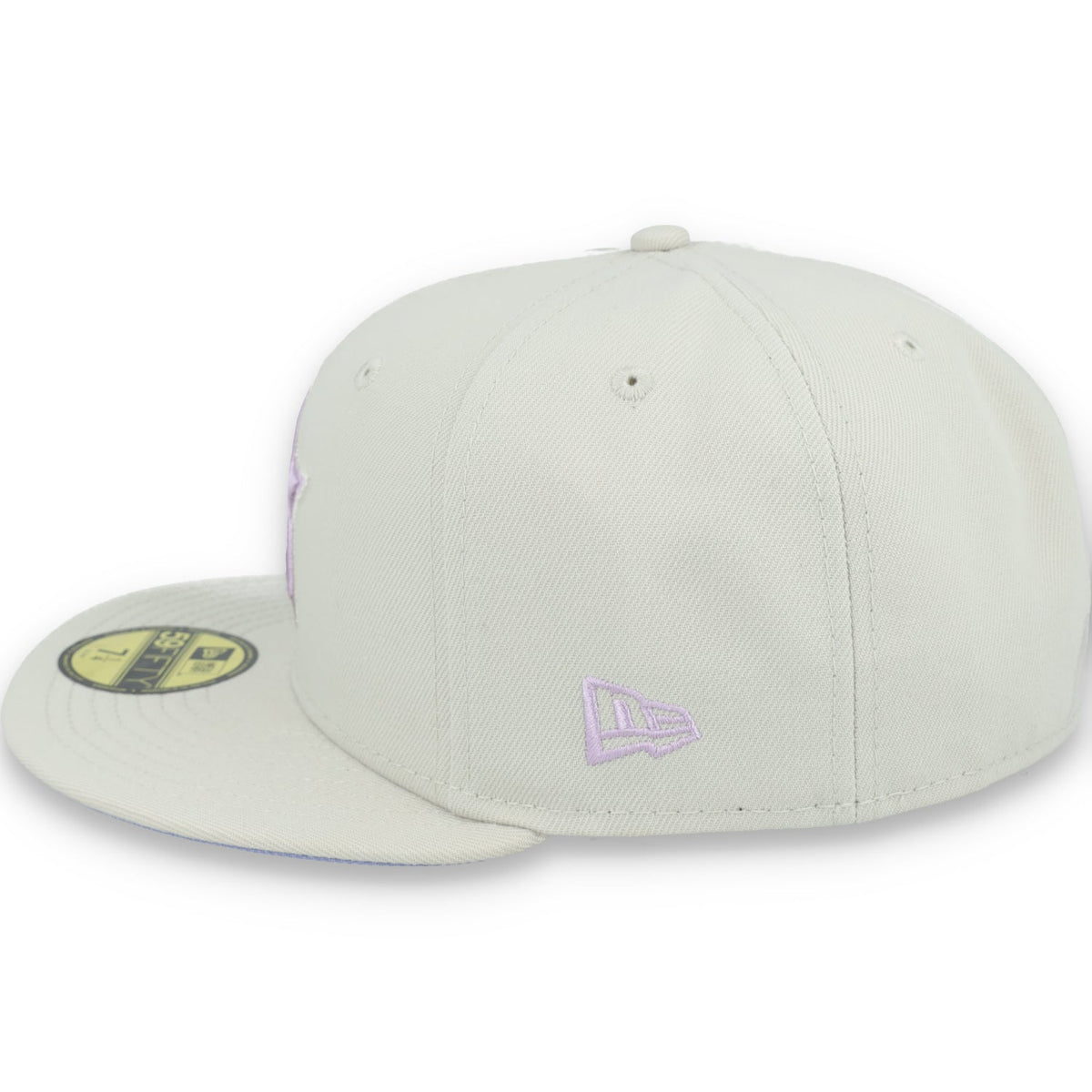New Era Houston Astros Floral Side Patch 59FIFTY Fitted Hat-Stone/Lavender product image 4, provided for visual reference