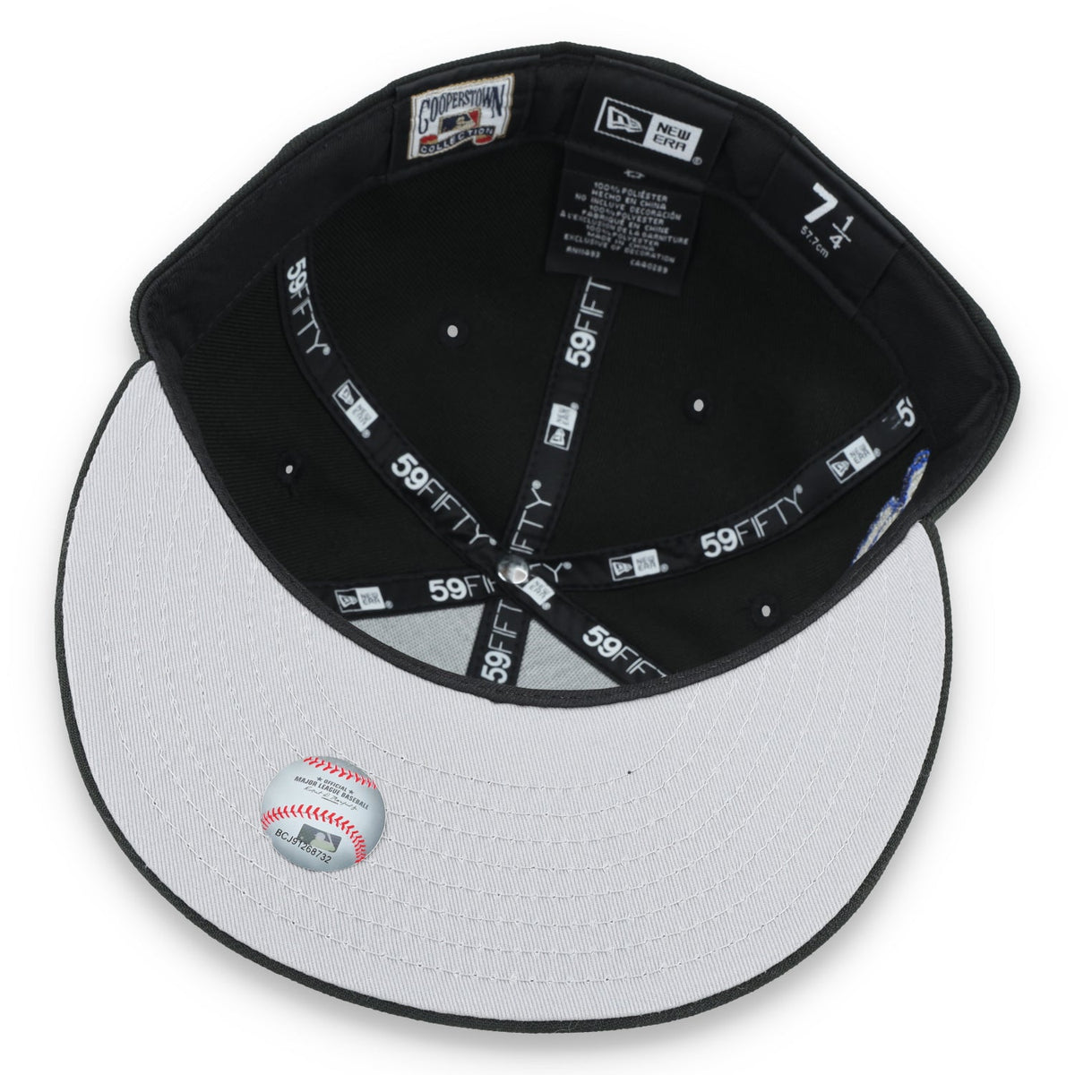 New Era Chicago White Sox 1917 World Series Side Patch 59FIFTY Fitted Hat-Metallic Grey/Black product image 7, provided for