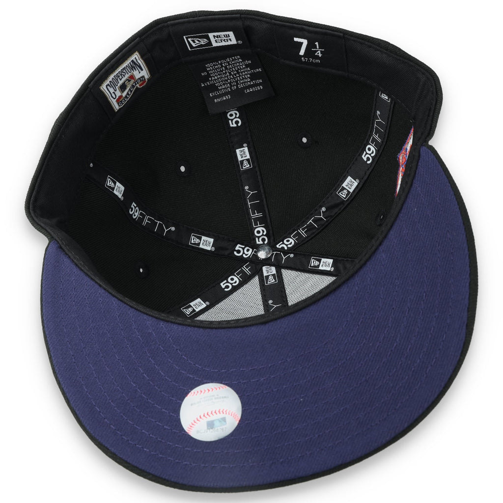 New Era Houston Texas 50th Anniversary Side Patch 59FIFTY Fitted Hat-Metallic Grey/Black product image 5, provided for
