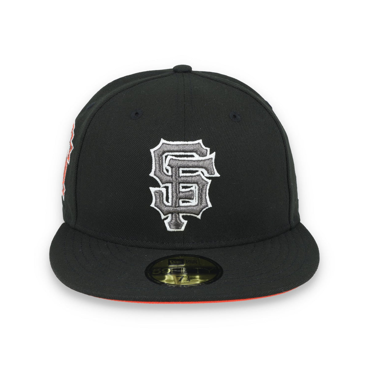 New Era San Francisco Giants 2012 World Series Side Patch 59FIFTY Fitted Hat-Metallic Grey/Black product image 2, provided
