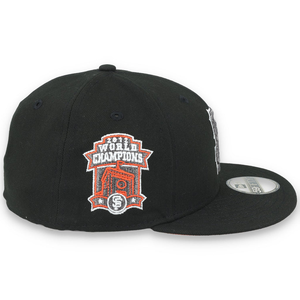 New Era San Francisco Giants 2012 World Series Side Patch 59FIFTY Fitted Hat-Metallic Grey/Black product image 6, provided