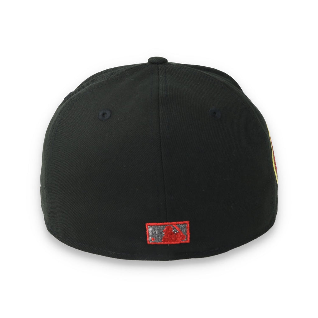 New Era Los Angeles Angels 25th Anniversary Side Patch 59FIFTY Fitted Hat-Metallic Grey/Black product image 5, provided for