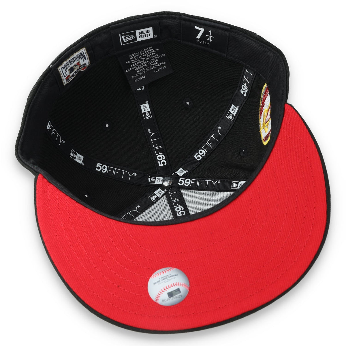 New Era Los Angeles Angels 25th Anniversary Side Patch 59FIFTY Fitted Hat-Metallic Grey/Black product image 7, provided for