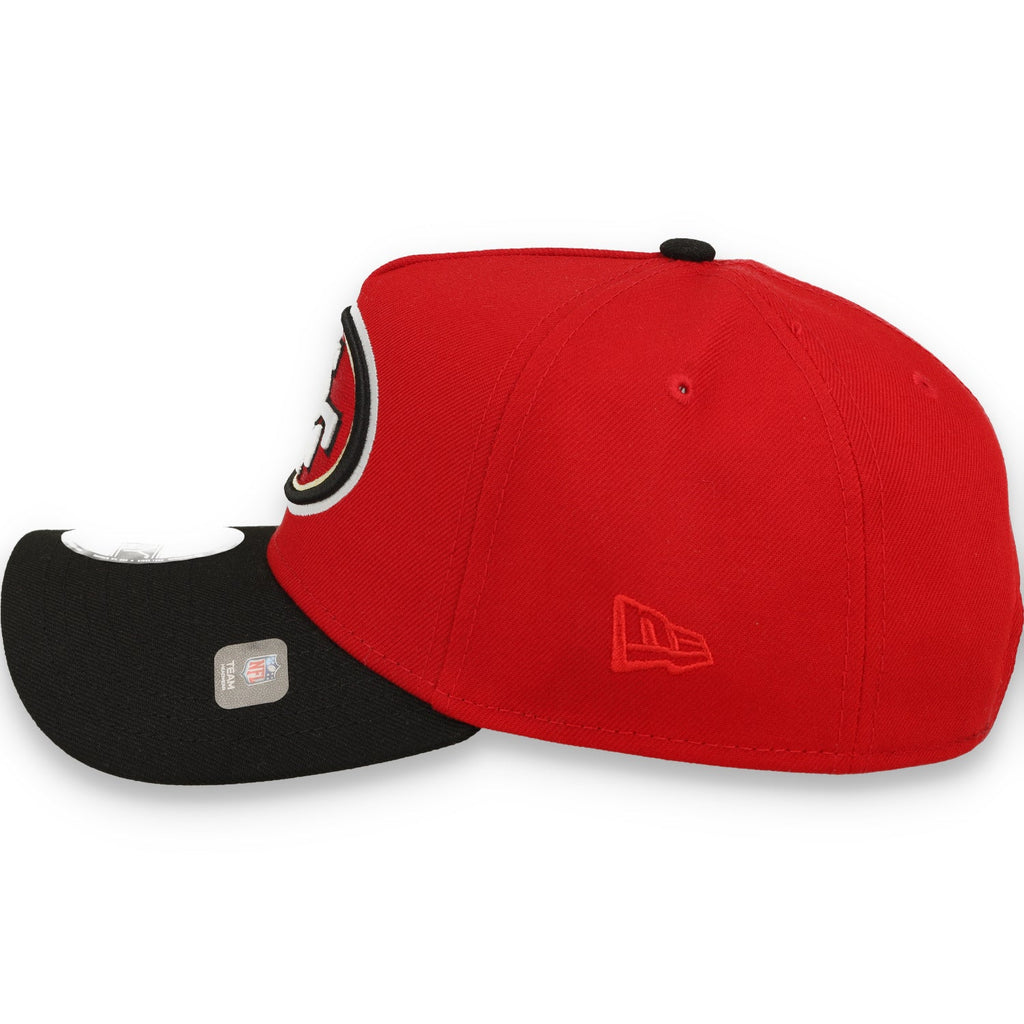 NEW ERA 49ER 60TH SEASON SIDE PATCH 9-FORTY A-FRAME Snapback-RED/BLACK product image 5, provided for visual reference and