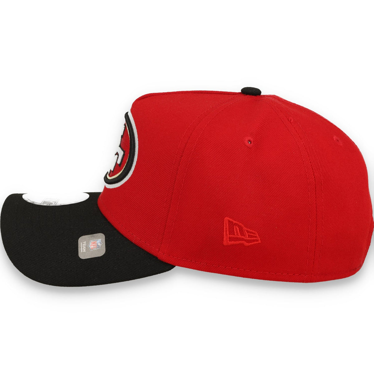 NEW ERA 49ER 60TH SEASON SIDE PATCH 9-FORTY A-FRAME Snapback-RED/BLACK product image 5, provided for visual reference and
