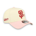 New Era San Francisco Giants Hearts 9FORTY A-Frame Snapback Hat-Chrome White product image 1, provided for visual reference
