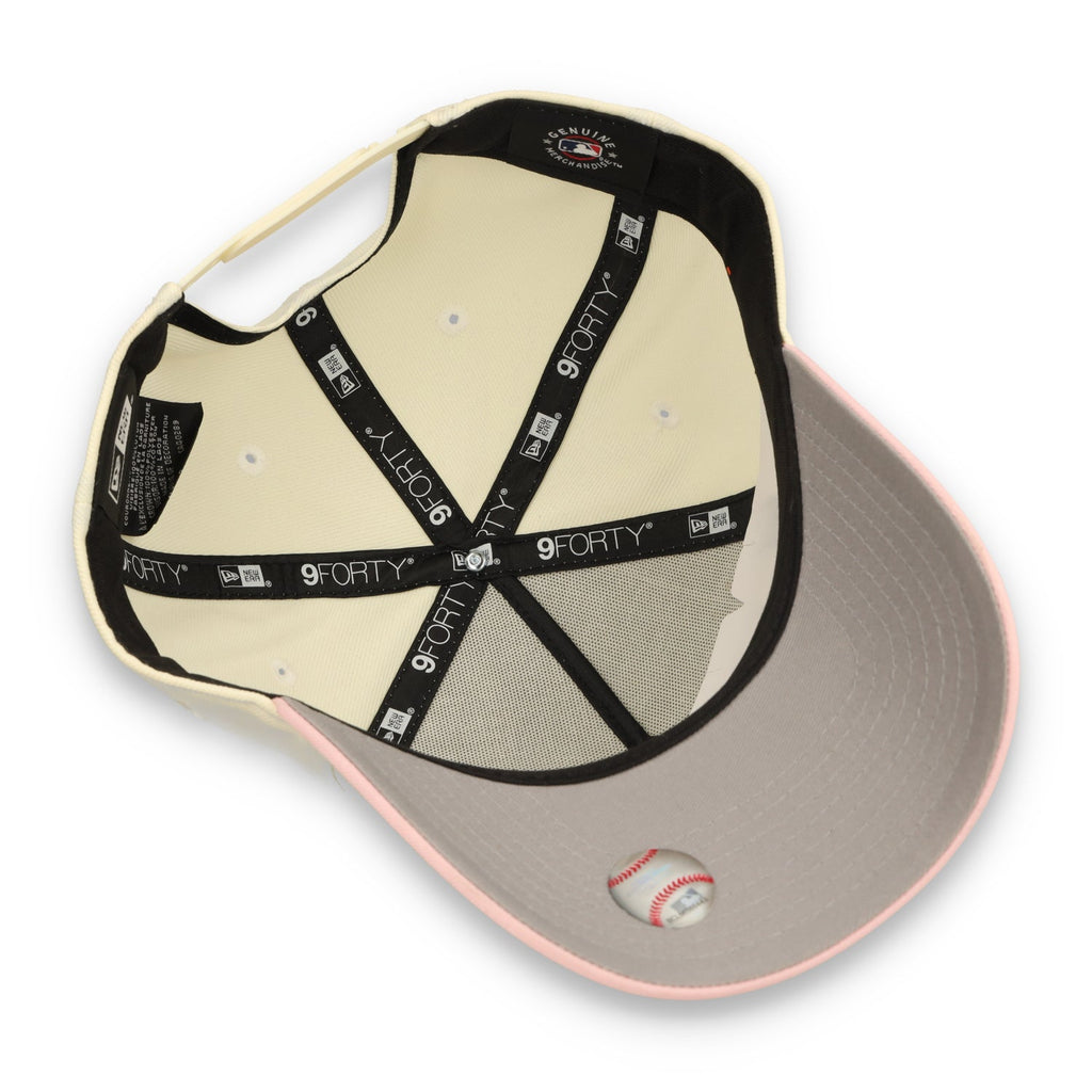 New Era San Francisco Giants Hearts 9FORTY A-Frame Snapback Hat-Chrome White product image 7, provided for visual reference