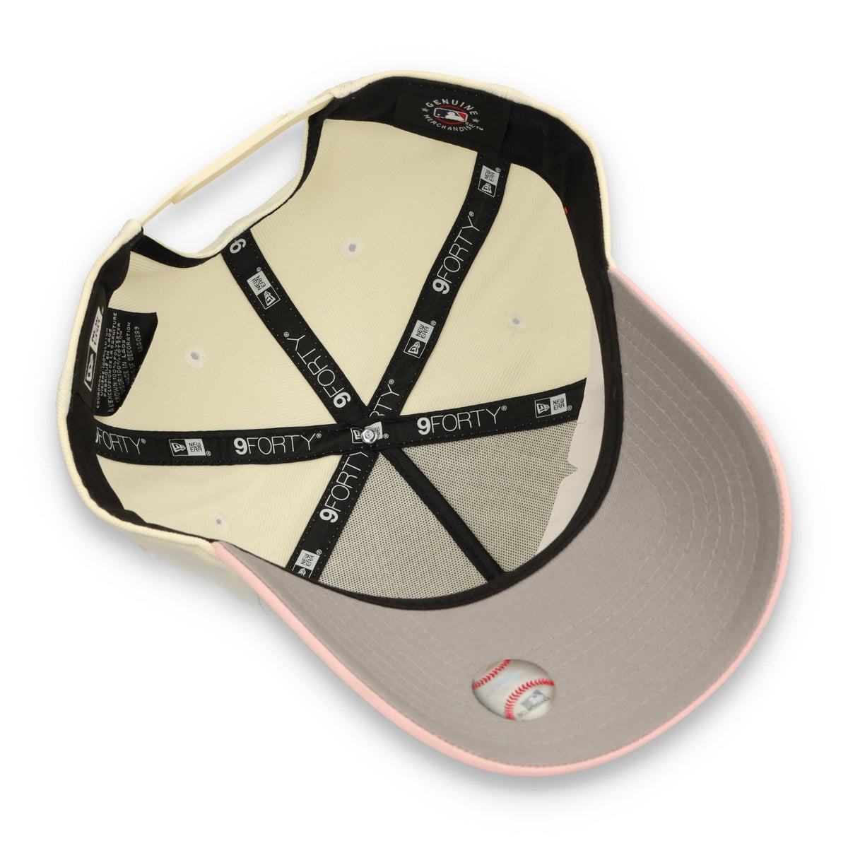 New Era San Francisco Giants Hearts 9FORTY A-Frame Snapback Hat-Chrome White product image 7, provided for visual reference