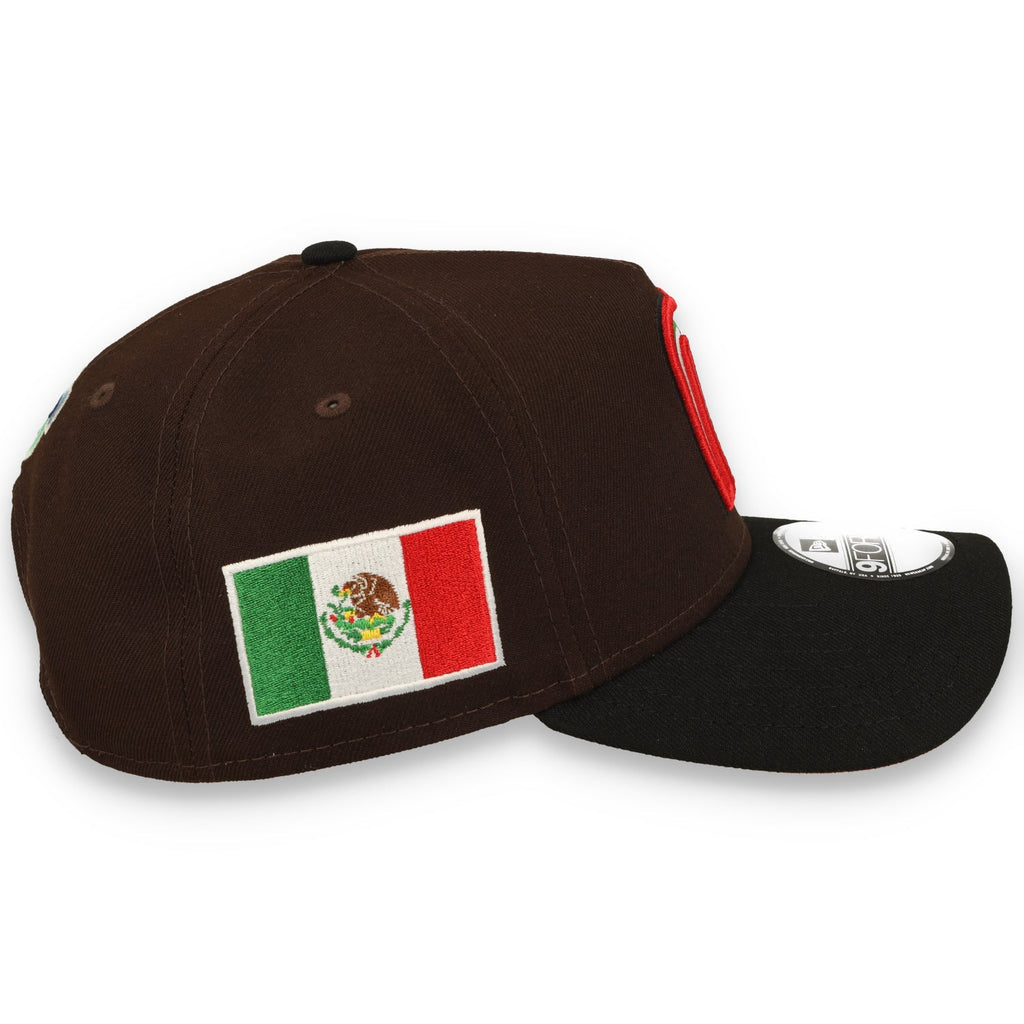 New Era Mexico WBC 9FORTY A-Frame Snapback Hat-Brown/Black product image 5, provided for visual reference and product detail