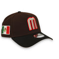 New Era Mexico WBC 9FORTY A-Frame Snapback Hat-Brown/Black product image 1, provided for visual reference and product detail