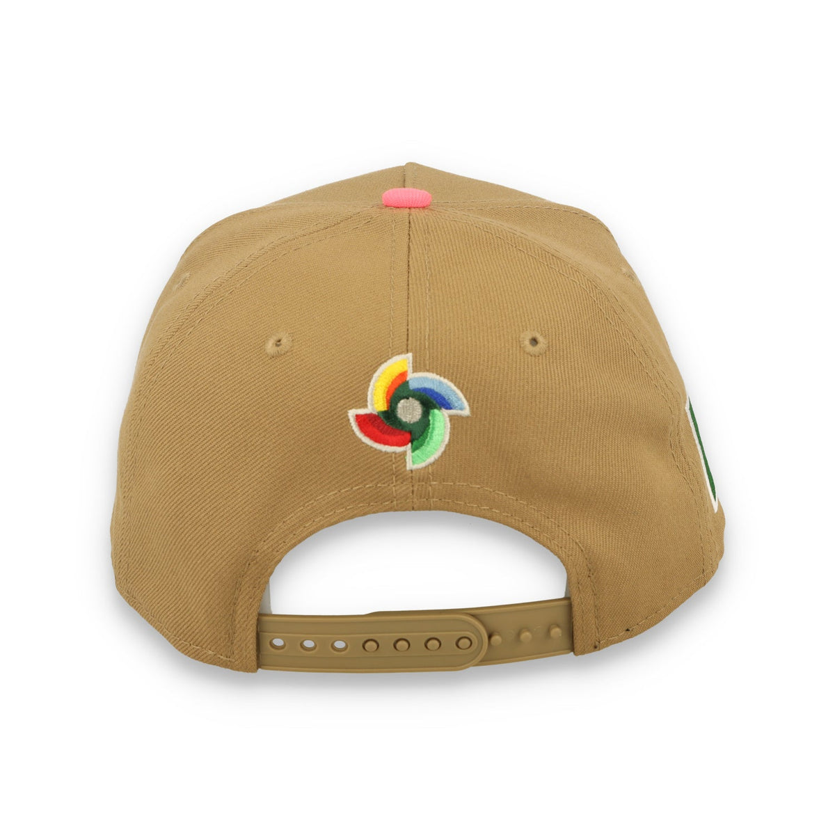 New Era Mexico WBC 9FORTY A-Frame Snapback Hat-Khaki product image 6, provided for visual reference and product detail review