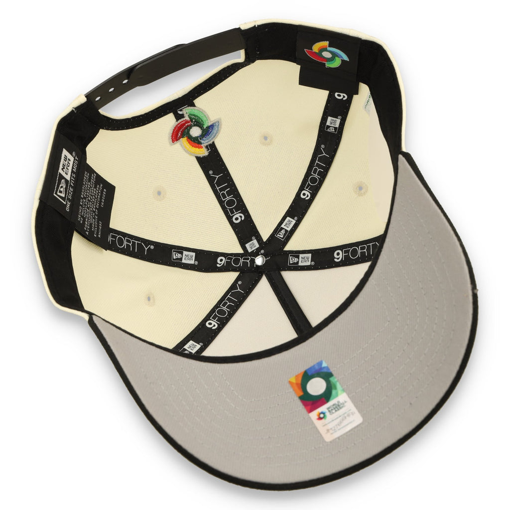 New Era Mexico WBC 9FORTY A-Frame Snapback Hat-WHITE/BLACK product image 7, provided for visual reference and product detail