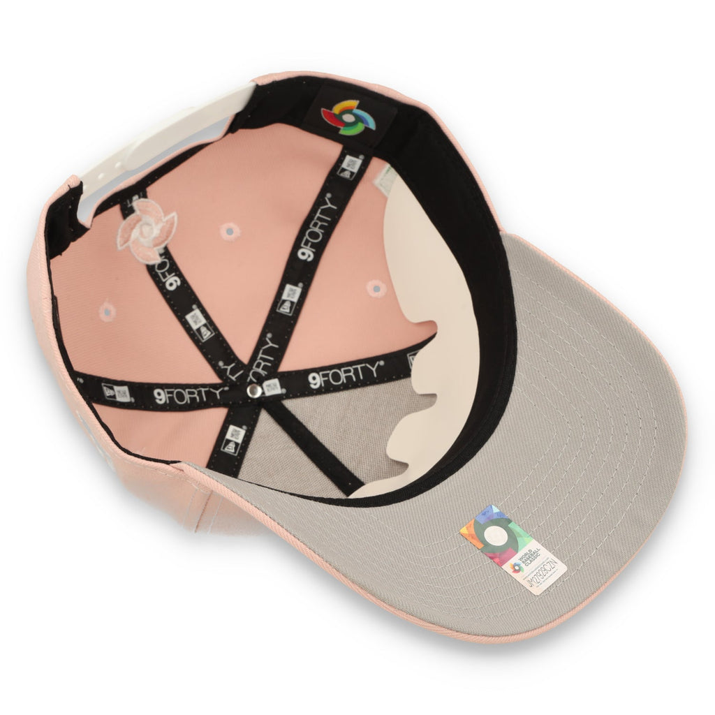 New Era Mexico WBC 9FORTY A-Frame Snapback Hat-Pink product image 7, provided for visual reference and product detail review