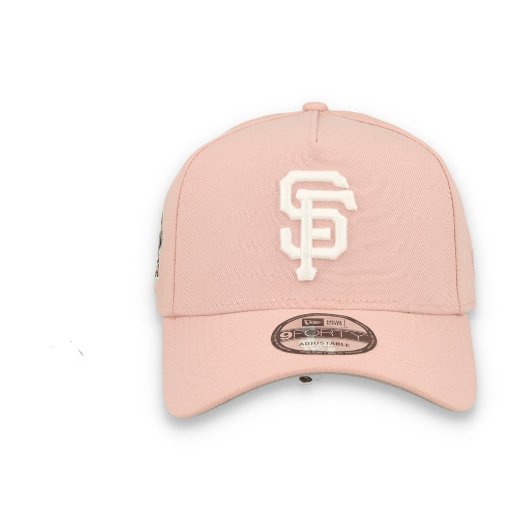 New Era San Francisco Giants 60th Anniversary 9FORTY A-Frame Snapback Hat-Pink Rouge product image 2, provided for visual