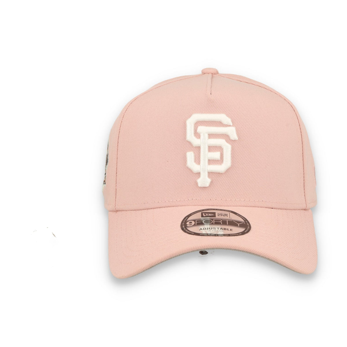New Era San Francisco Giants 60th Anniversary 9FORTY A-Frame Snapback Hat-Pink Rouge product image 2, provided for visual