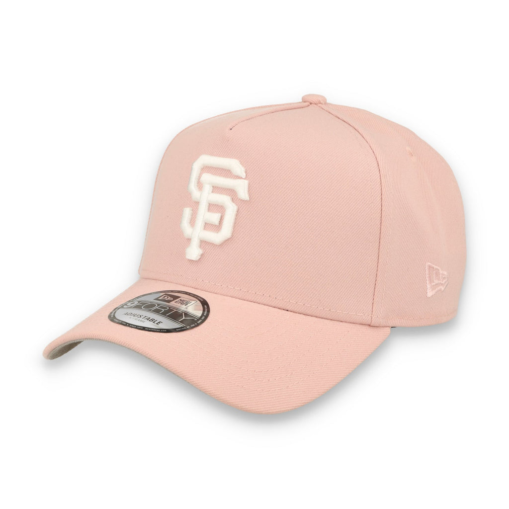 New Era San Francisco Giants 60th Anniversary 9FORTY A-Frame Snapback Hat-Pink Rouge product image 3, provided for visual
