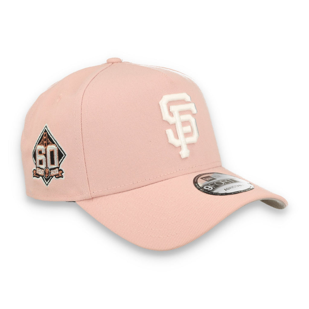 New Era San Francisco Giants 60th Anniversary 9FORTY A-Frame Snapback Hat-Pink Rouge product image 1, provided for visual