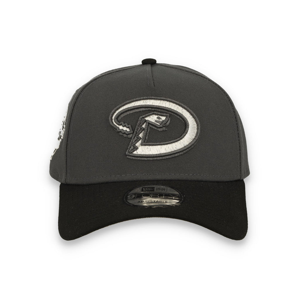 New Era Arizona Diamondbacks 25th Anniversary 9FORTY A-Frame Snapback Hat-Dark Gray/Black product image 2, provided for