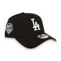New Era Los Angeles Dodgers 2025 WS Champs 9FORTY A-Frame Snapback Hat-Black/White product image 1, provided for visual