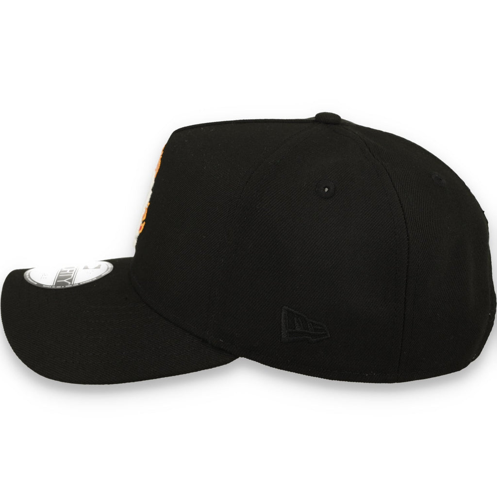 New Era San Francisco Giants Team Fire 9FORTY A-Frame Snapback Hat-Black product image 4, provided for visual reference and