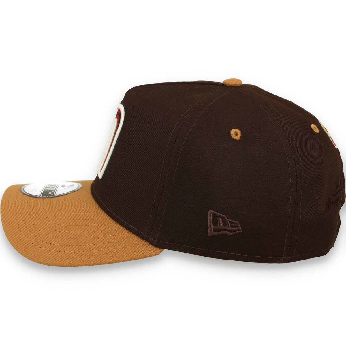 New Era Mexico WBC 9FORTY A-Frame Snapback Hat-Burnt Wood product image 5, provided for visual reference and product detail