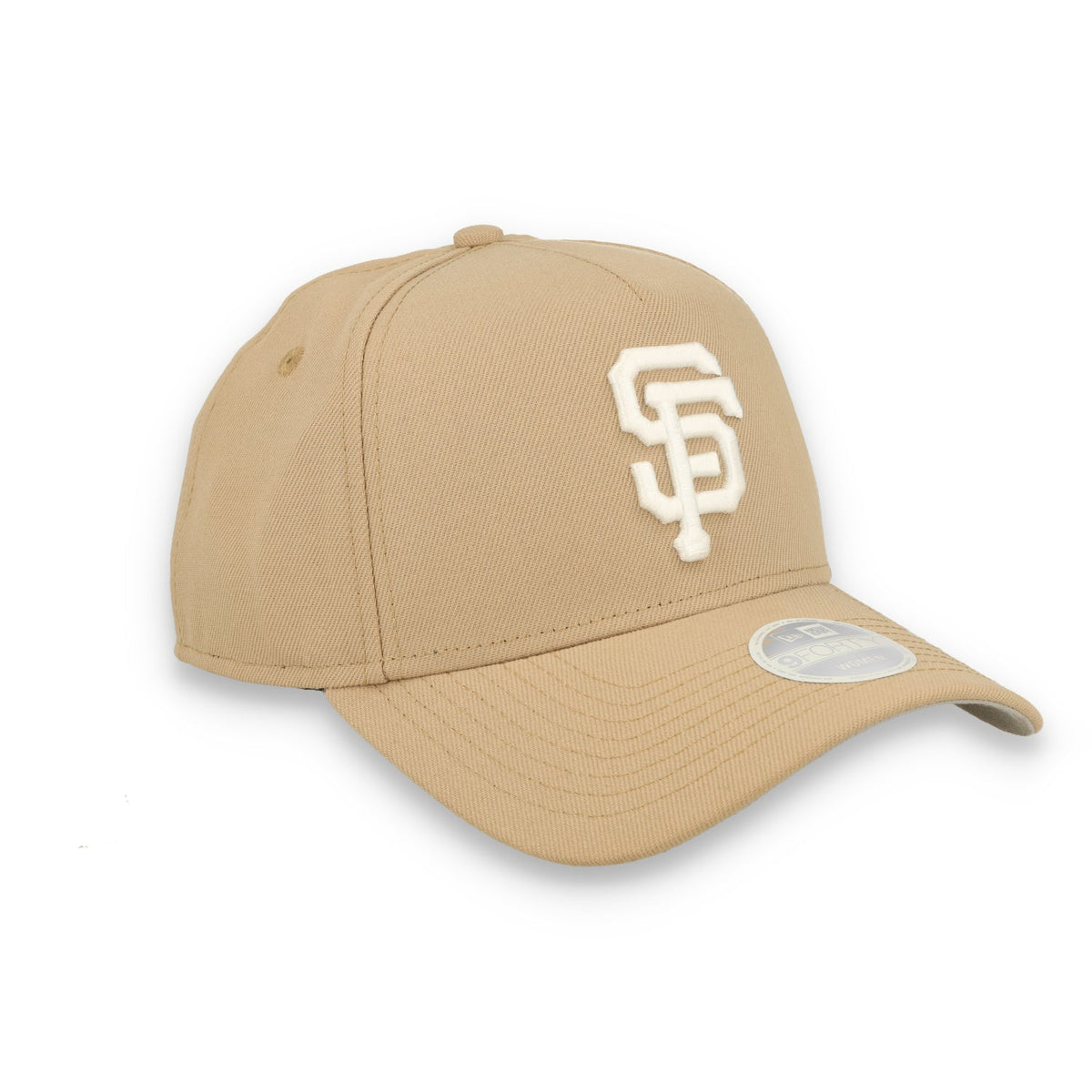SAN FRANCISCO GIANTS 9-FORTY A-FRAME Snapback- KHAKI/WHITE LOGO product image 1, provided for visual reference and product