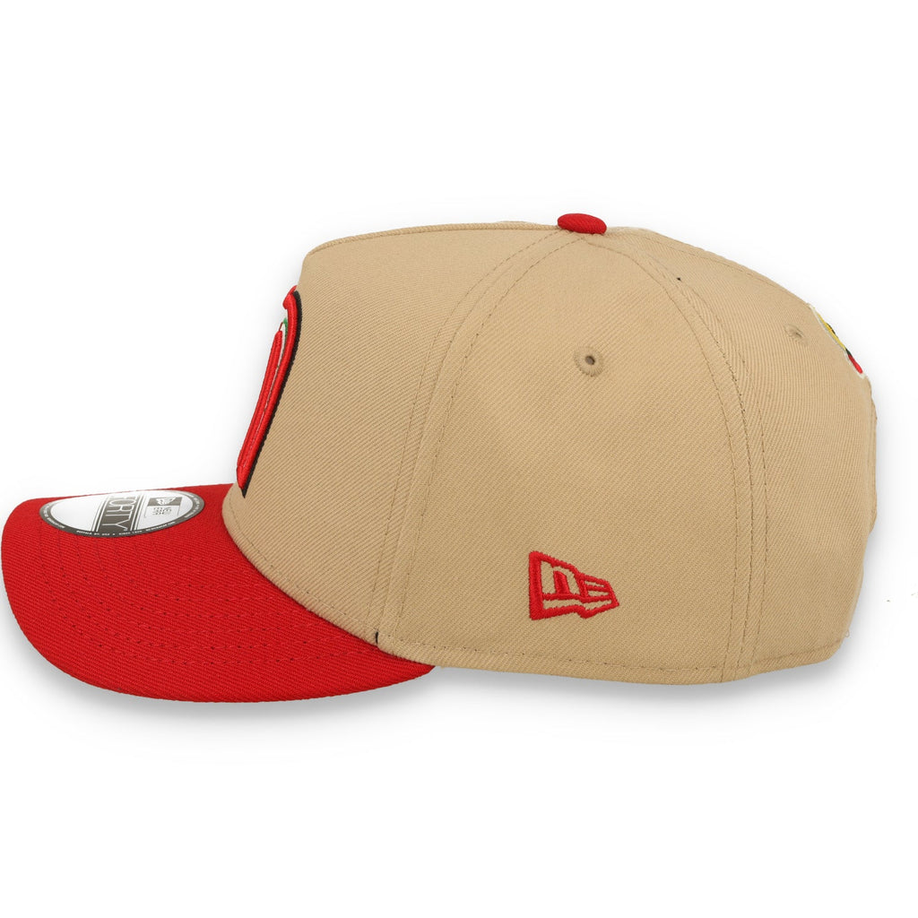 New Era Mexico WBC 9FORTY A-Frame Snapback Hat-Khaki product image 4, provided for visual reference and product detail review
