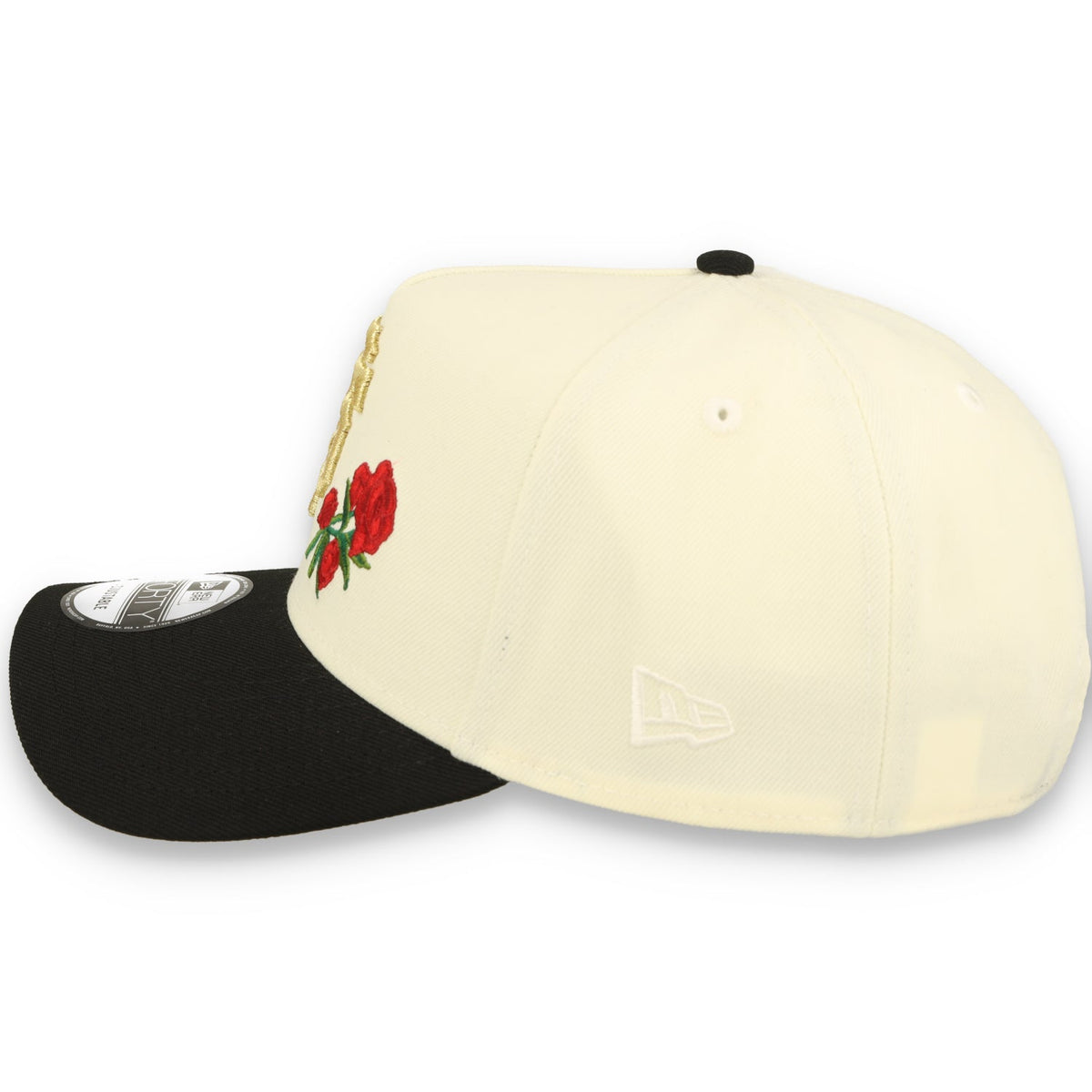 New Era San Francisco Giants Roses 9FORTY A-Frame Snapback Hat-Chrome White product image 4, provided for visual reference