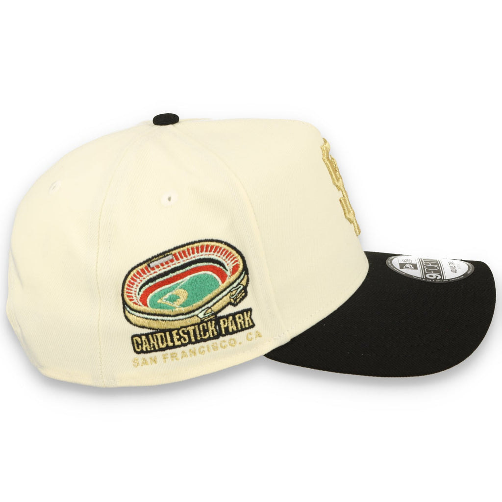 New Era San Francisco Giants Roses 9FORTY A-Frame Snapback Hat-Chrome White product image 5, provided for visual reference