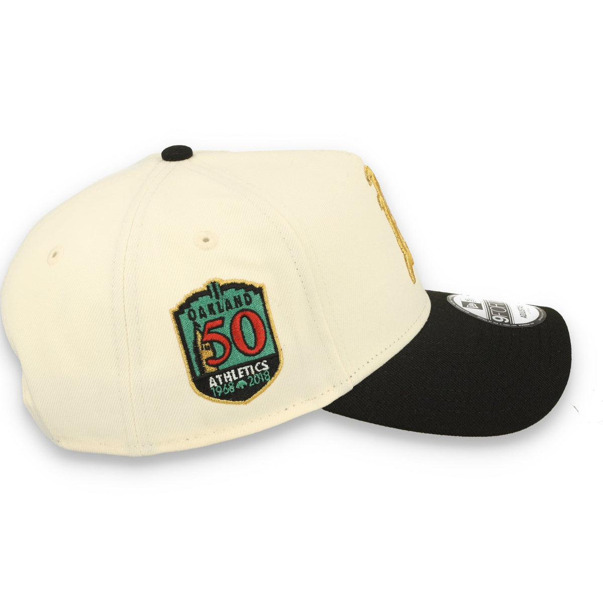 New Era Oakland Athletics "50 years Anniversary" Side Patch - A Frame 9forty Adjustable Hat product image 5, provided for