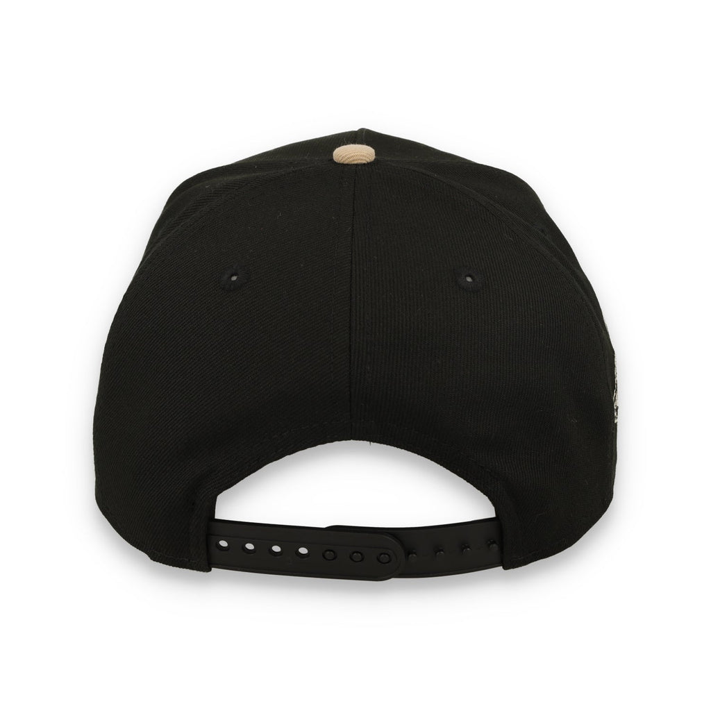 New Era San Francisco Giants 9FORTY A-Frame Snapback Hat-Black/Camel product image 6, provided for visual reference and