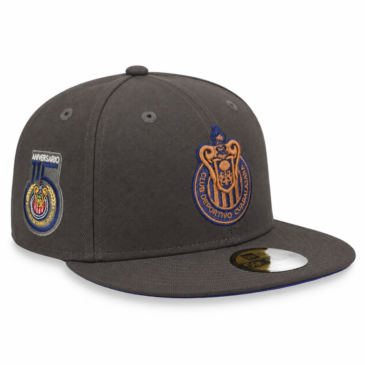 New Era Chivas De Guadalajara "Aniversario 115" Side Patch - Grey product image 1, provided for visual reference and product