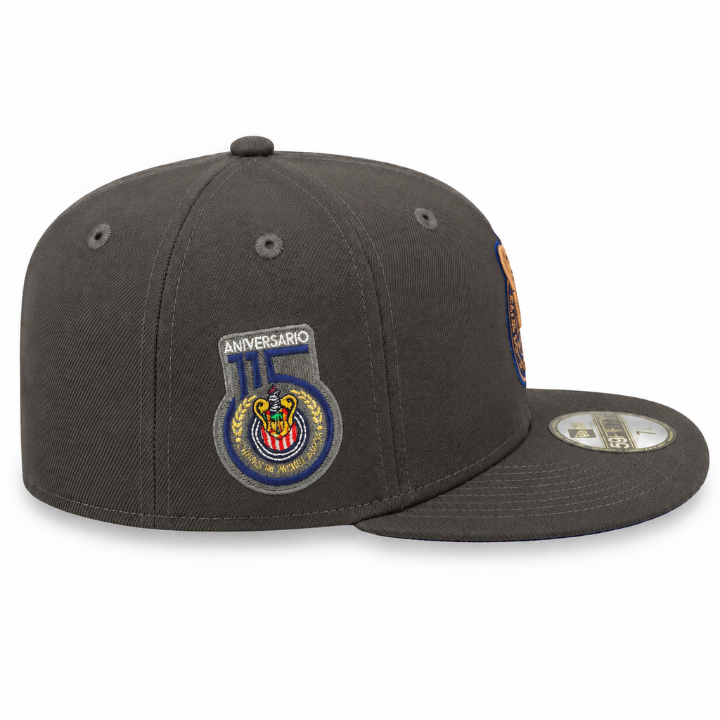 New Era Chivas De Guadalajara "Aniversario 115" Side Patch - Grey product image 2, provided for visual reference and product