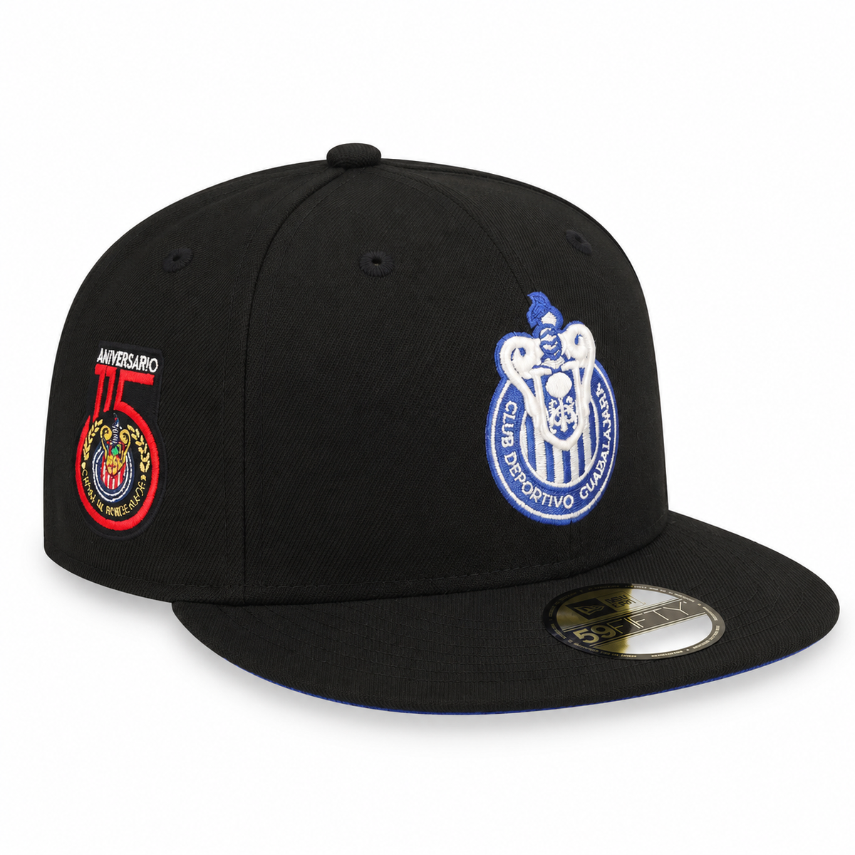 New Era Civas De Guadalajara "Aniversario 115" Side Patch - Black product image 1, provided for visual reference and product
