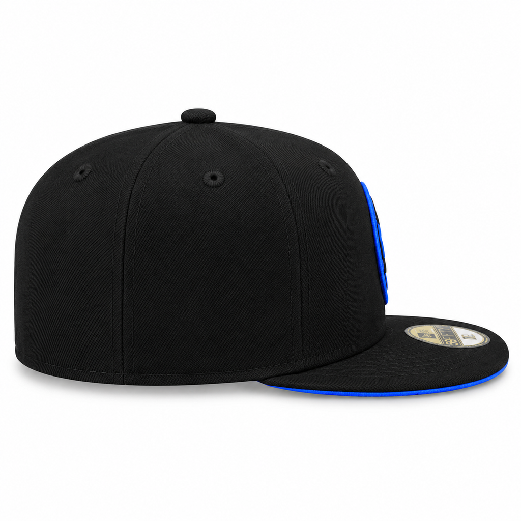 New Era Club America 59FIFTY Fitted Hat - Black/Blue product image 4, provided for visual reference and product detail review
