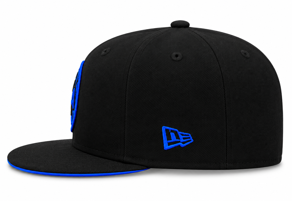 New Era Club America 59FIFTY Fitted Hat - Black/Blue product image 3, provided for visual reference and product detail review