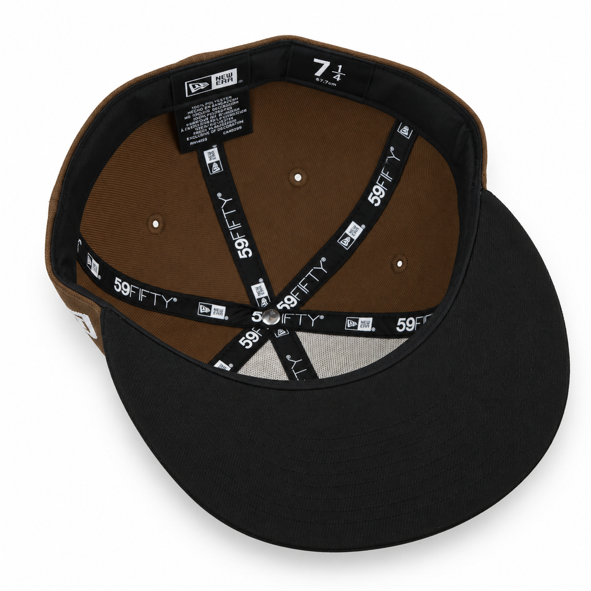 New Era Club America 59FIFTY Fitted Hat - Brown/Black product image 7, provided for visual reference and product detail